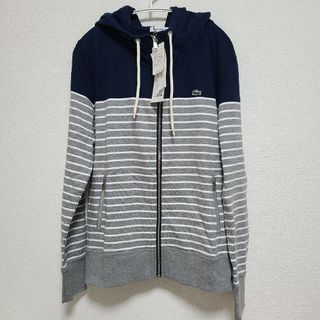 ラコステ(LACOSTE)の【新品未使用タグ付き】LACOSTE レディース パーカー ボーダー(パーカー)