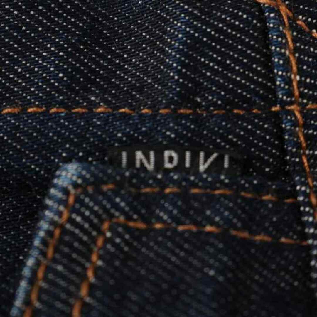 INDIVI(インディヴィ)のインディヴィ デニムジャケット ストレッチ アウター XS相当 レディース 4サイズ ネイビー INDIVI レディースのジャケット/アウター(Gジャン/デニムジャケット)の商品写真