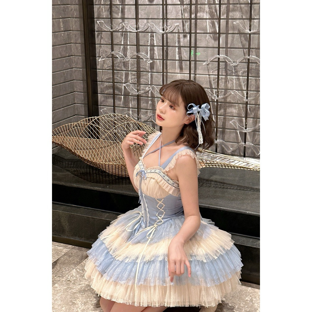雪の華 JSK3点セット 甘ロリ 姫ロリ しゅくれどーる ロリィタ 雪の華 JSK3点セット 甘ロリ 姫ロリ しゅくれどーる ロリィタ