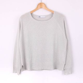 ザラ(ZARA)のザラ ニット セーター 長袖 トップス レディース Sサイズ グレー ZARA(ニット/セーター)