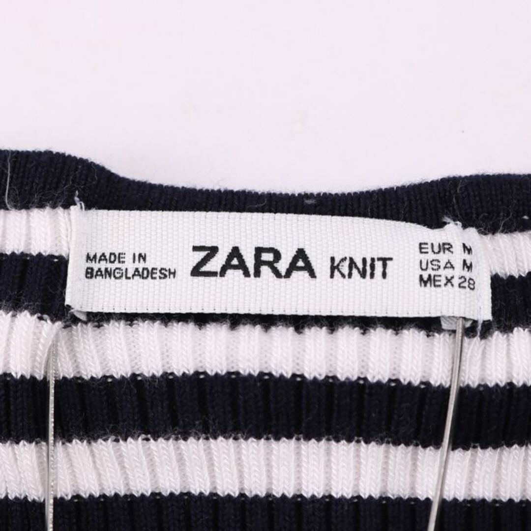 ZARA(ザラ)のザラ ニット セーター 7分袖 トップス レディース Mサイズ オレンジ ZARA レディースのトップス(ニット/セーター)の商品写真