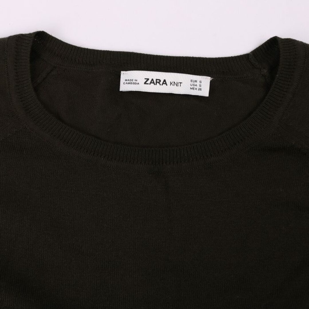 ZARA(ザラ)のザラ ニット セーター 長袖 トップス レディース Sサイズ グリーン ZARA レディースのトップス(ニット/セーター)の商品写真