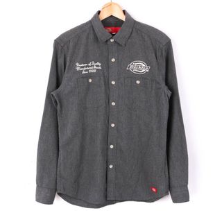 ディッキーズ(Dickies)のディッキーズ シャツ 長袖 トップス メンズ Lサイズ グレー Dickies(シャツ)