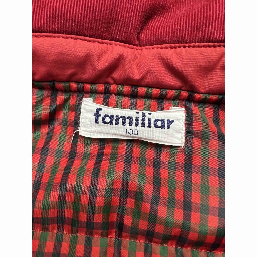 familiar(ファミリア)のファミリア　ダウンコート　100㎝ キッズ/ベビー/マタニティのキッズ服女の子用(90cm~)(ジャケット/上着)の商品写真