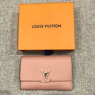 ルイヴィトン(LOUIS VUITTON)のルイヴィトン　カプシーヌ　コンパクト　三つ折り財布　ピンク(財布)