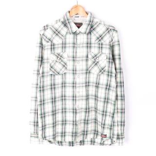 ディッキーズ(Dickies)のディッキーズ シャツ 長袖 コットン100% トップス メンズ XLサイズ グリーン Dickies(シャツ)