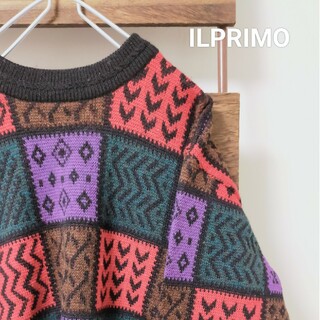 アートヴィンテージ(ART VINTAGE)のILPRIMO イルプリモ　デザインセーター　ニット　日本製(ニット/セーター)