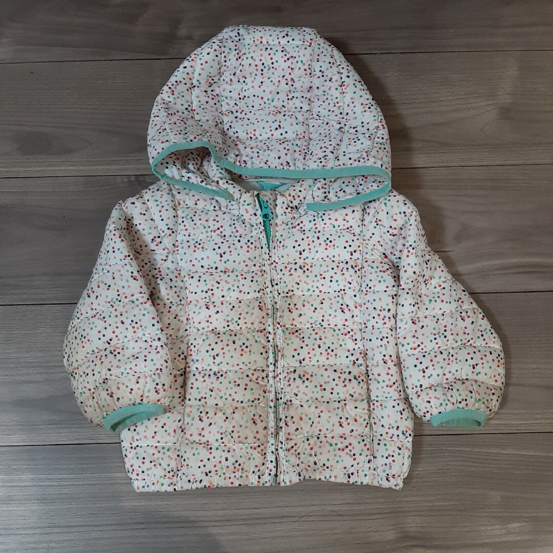 babyGAP(ベビーギャップ)のbaby gap ダウンジャケット90 キッズ/ベビー/マタニティのキッズ服女の子用(90cm~)(コート)の商品写真