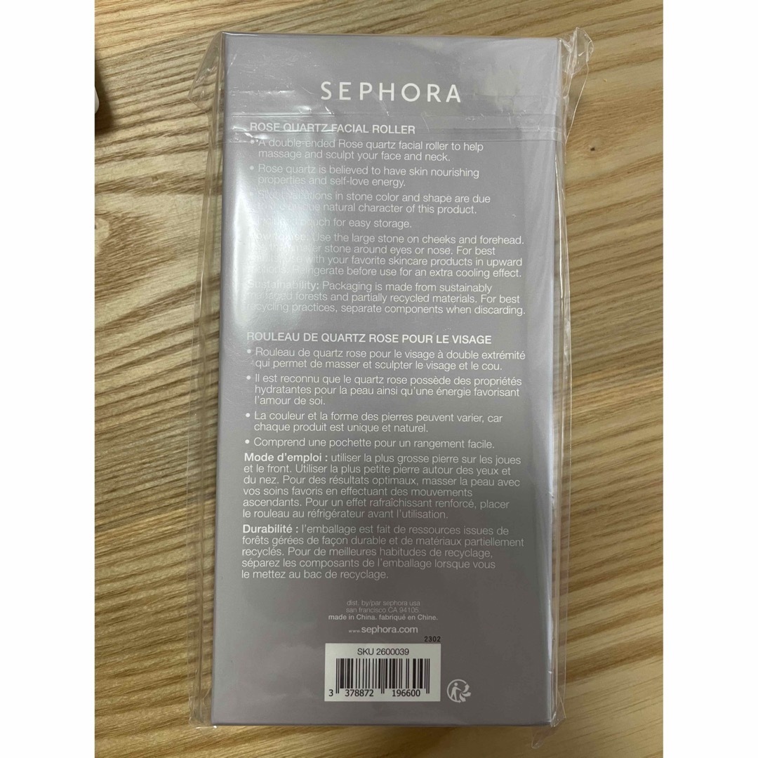 Sephora(セフォラ)のSEPHORA ローズクォーツフェイシャルローラー コスメ/美容のメイク道具/ケアグッズ(その他)の商品写真