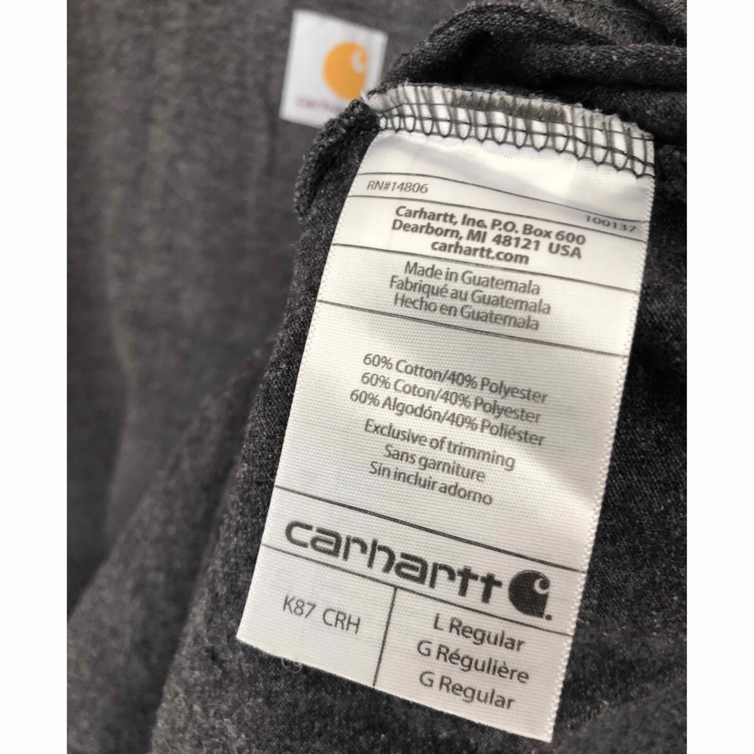 carhartt(カーハート)のカーハート　ポケット付Tシャツ　オリジナルフィット　サイズL メンズのトップス(Tシャツ/カットソー(半袖/袖なし))の商品写真