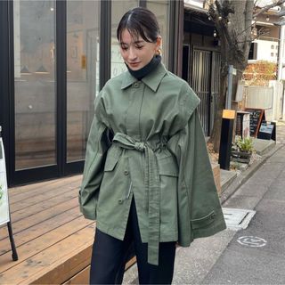 腕取り外してベストもいけます2way military jacket CLANE 美品