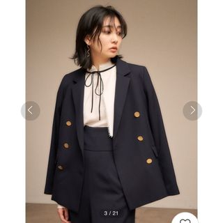 スナイデル(SNIDEL)の処分価格　snidel ダブルジャケット　NAVY(テーラードジャケット)