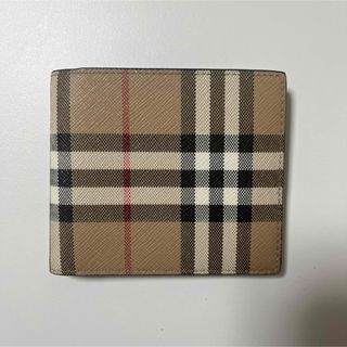 バーバリー(BURBERRY)の【中古】BURBERRY バーバリー チェック 二つ折り (折り財布)