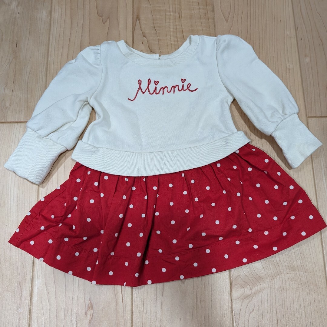 petit main(プティマイン)のベビー 冬服 まとめ売り 80cm 女の子 12-18months キッズ/ベビー/マタニティのベビー服(~85cm)(ロンパース)の商品写真