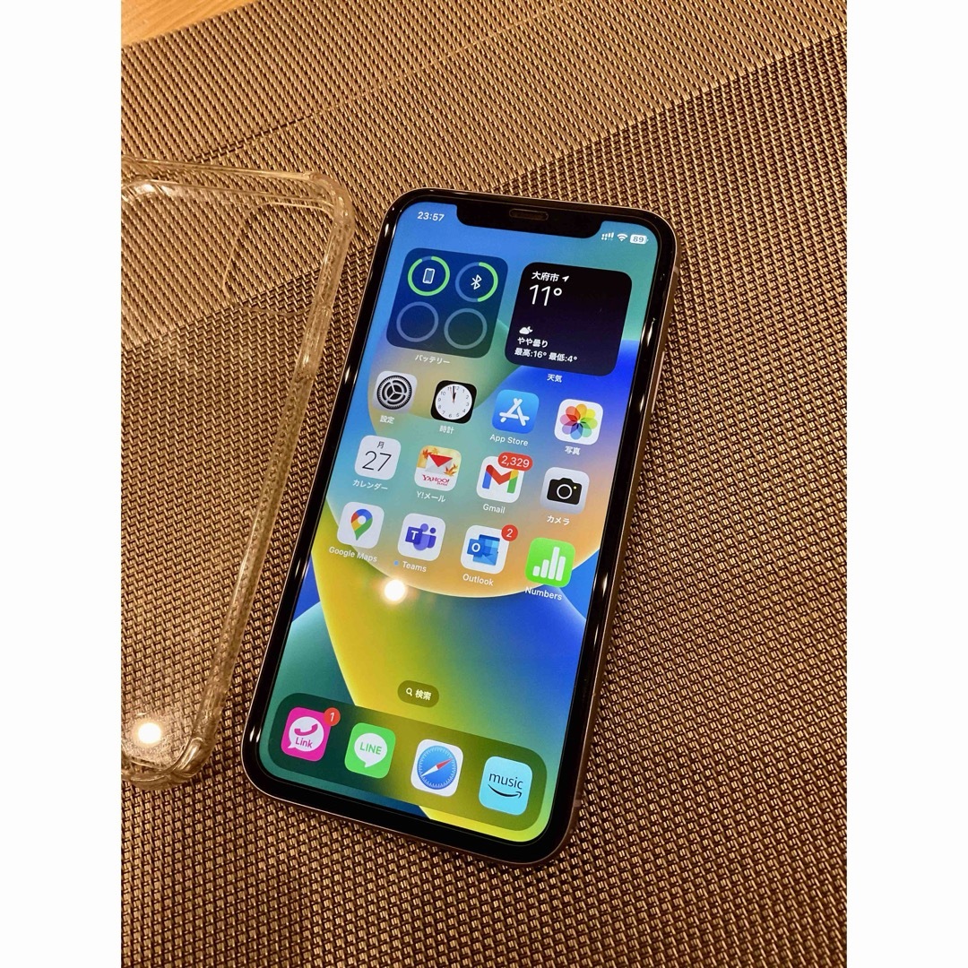 iPhone11パープル64GB SIMフリー電池新品　美品　週末割引