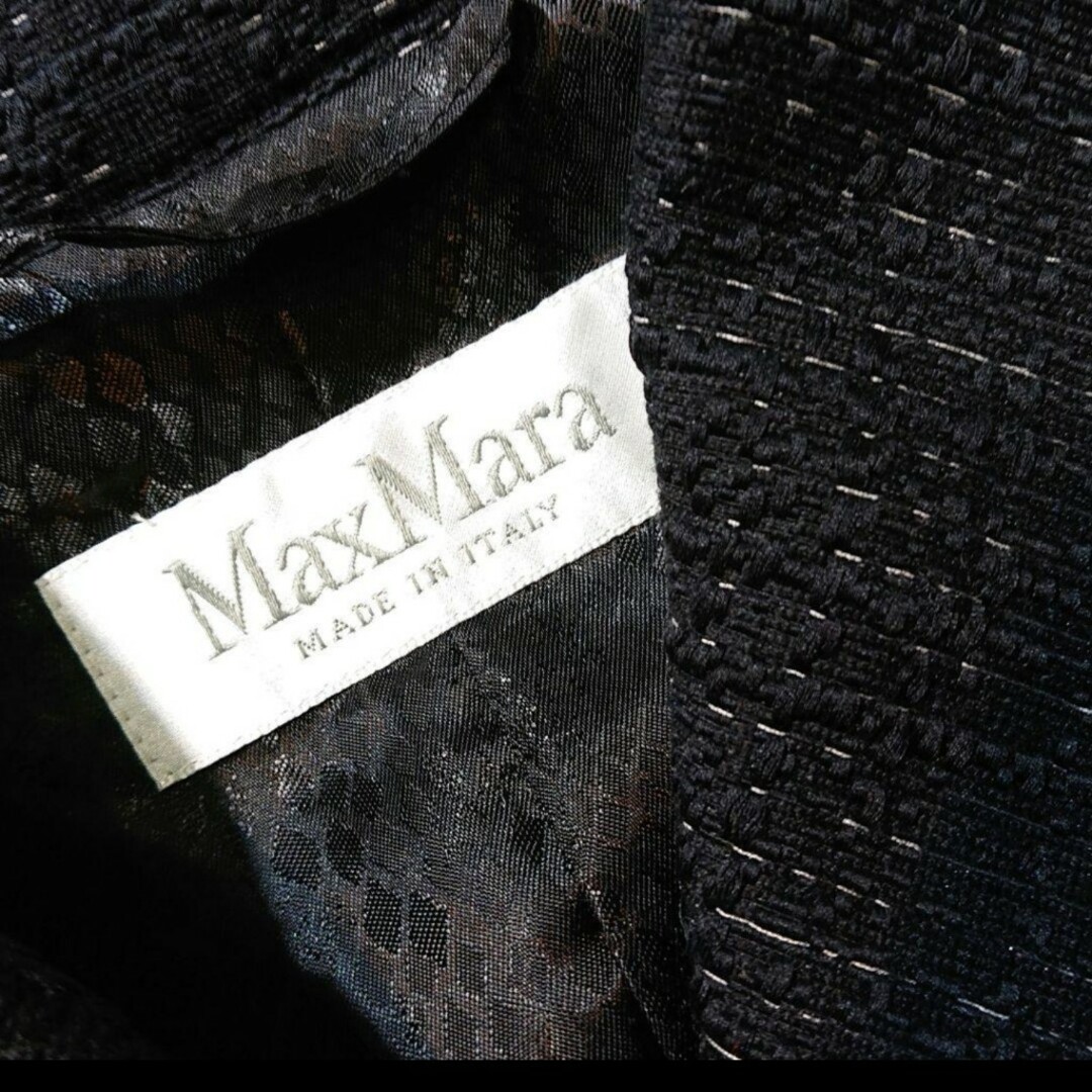 Max Mara(マックスマーラ)のMaxMara マックスマーラ  ツィードジャケット テーラードジャケット レディースのジャケット/アウター(テーラードジャケット)の商品写真