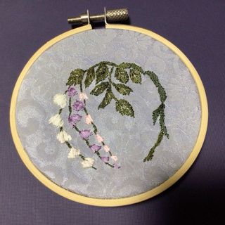 刺繍フープ　日本刺繍　木枠　インテリア(インテリア雑貨)