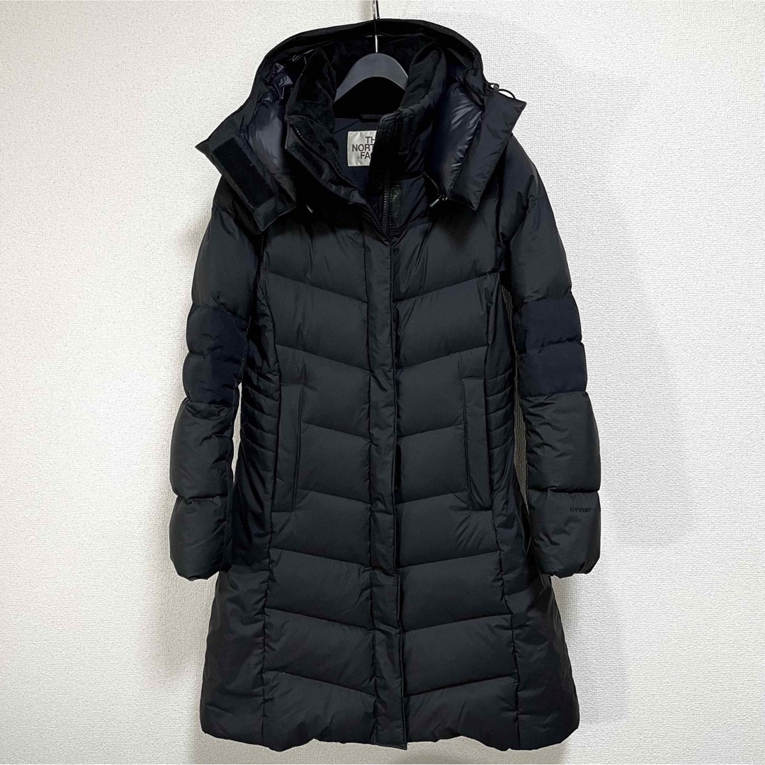 THE NORTH FACE(ザノースフェイス)の美品人気 ノースフェイス ダウンコート 透湿防水 ブラック レディースM レディースのジャケット/アウター(ダウンコート)の商品写真