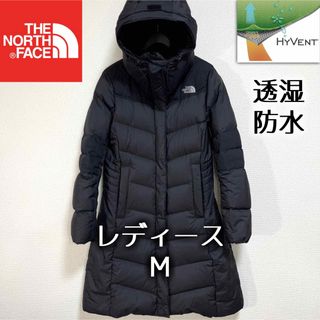 ザノースフェイス(THE NORTH FACE)の美品人気 ノースフェイス ダウンコート 透湿防水 ブラック レディースM(ダウンコート)