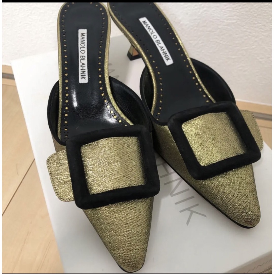 レディースManolo Blahnik Maysale ミュール　新品未使用