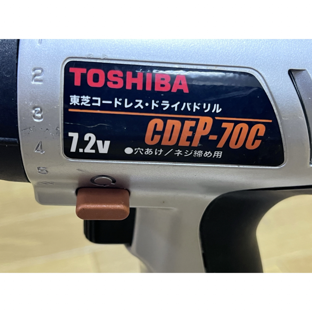 東芝 - 東芝 TOSHIBA コードレス・ドライバードリル CDEP-70C 7.2Vの