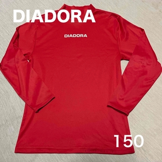 ディアドラ(DIADORA)のDIADORA サッカー 長袖インナー 防寒150 赤(ウェア)