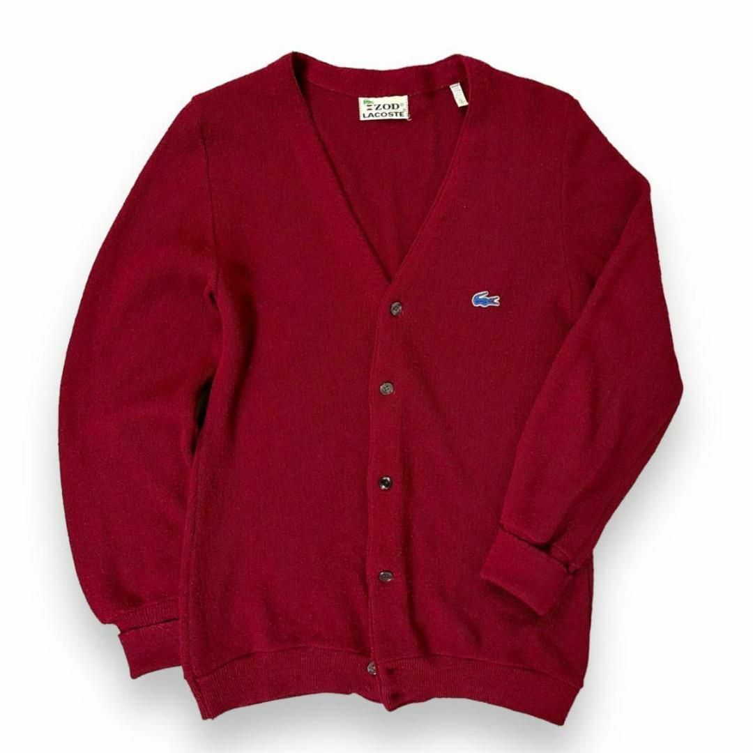 LACOSTE - 【希少品】IZOD ラコステ 糸巻きタグ 青ワニ カーディガン