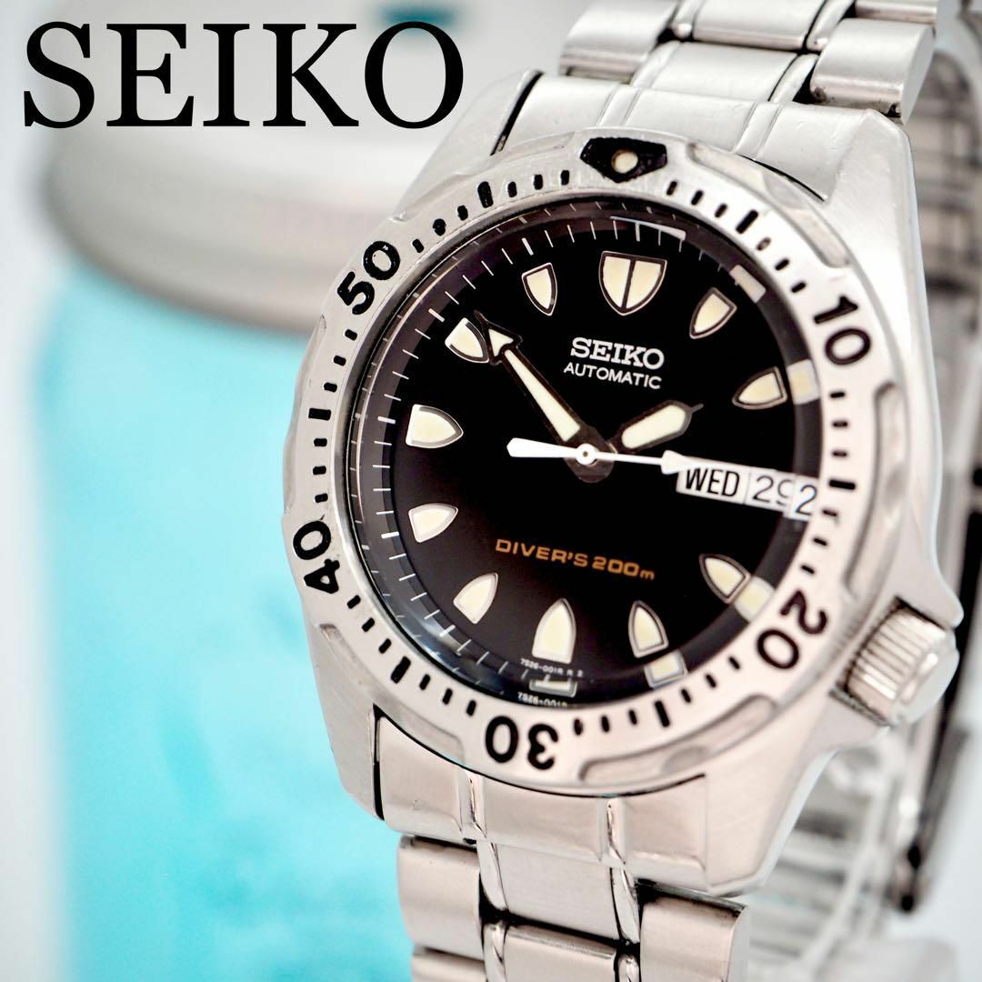 398 SEIKO セイコー時計　ダイバーウォッチ　自動巻き　メンズ腕時計　希少メンズ