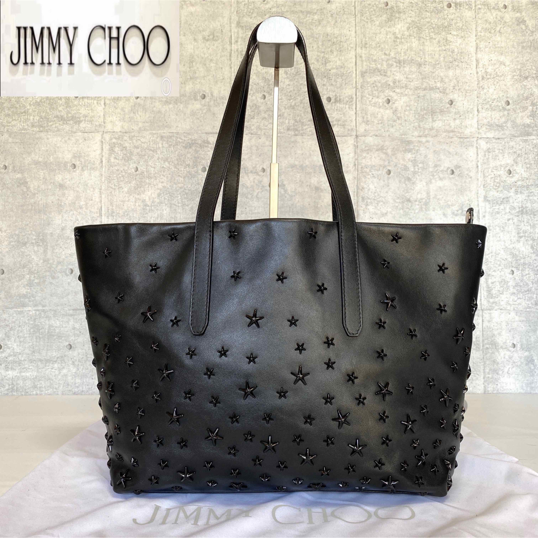 JIMMY CHOO(ジミーチュウ)のnaofumi様専用JIMMY CHOO SOFIA/M BLACKトートバッグ レディースのバッグ(トートバッグ)の商品写真