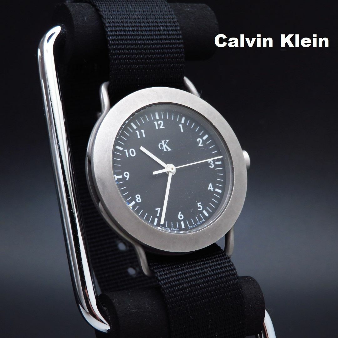 Calvin Klein - Calvin Klein 腕時計 ブラックダイアル スイス製 Calvin Klein - Calvin Klein 腕時計 ブラックダイアル スイス製