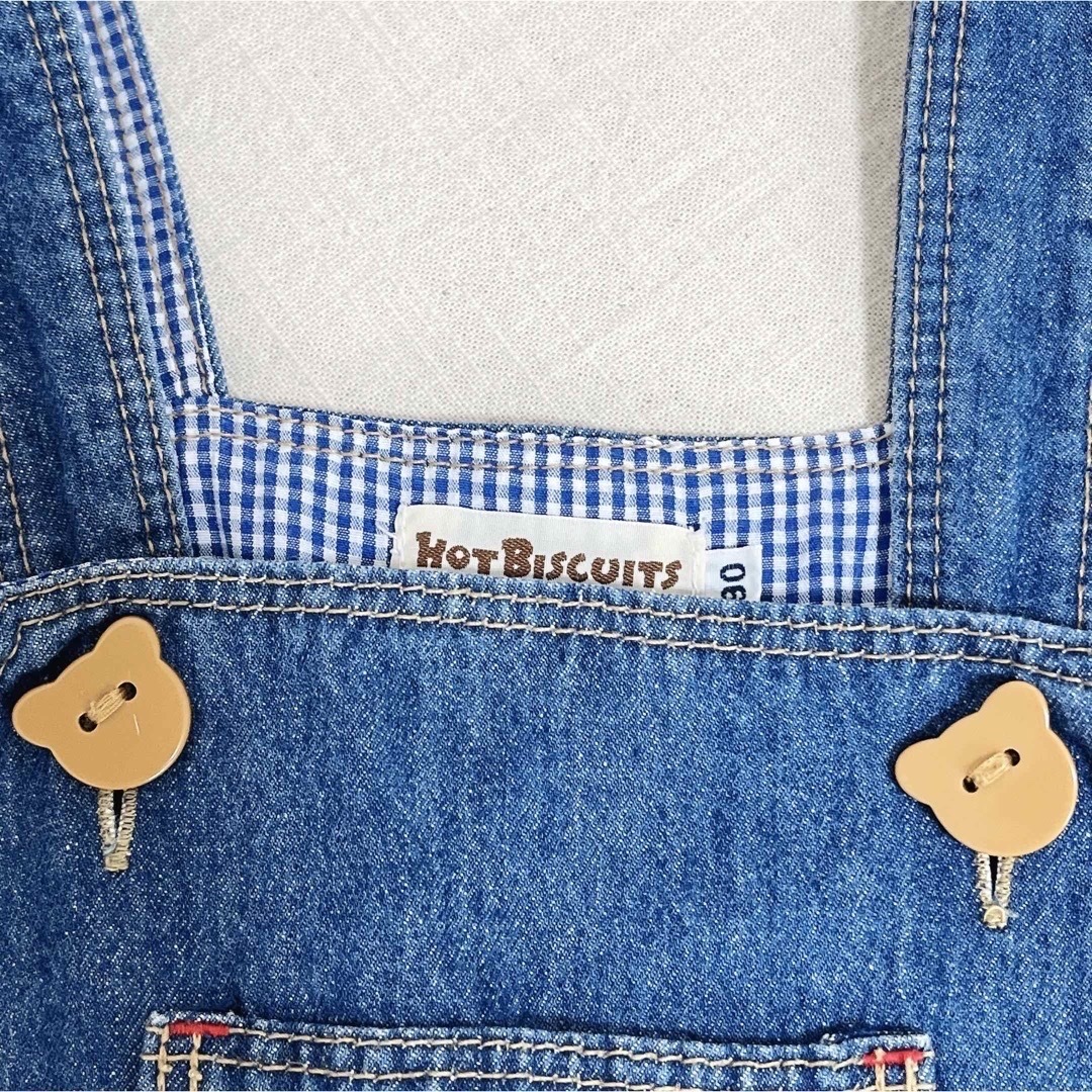 HOT BISCUITS(ホットビスケッツ)の美品 HOT BISCUITS ジャンパースカート90cm キッズ/ベビー/マタニティのキッズ服女の子用(90cm~)(ワンピース)の商品写真