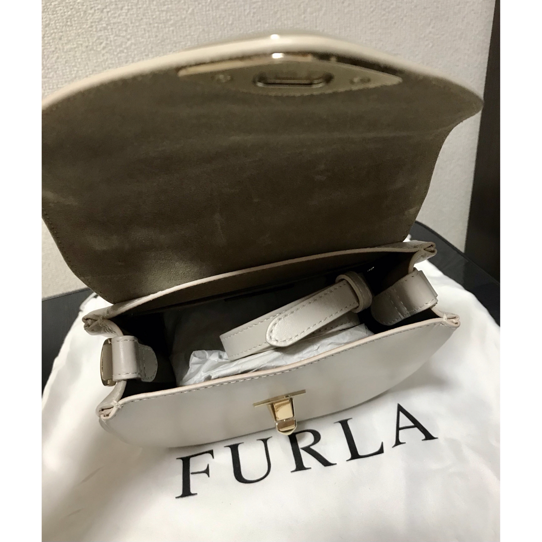 希少 FURLA フルラ アイ ミニ トップハンドル ショルダーバッグ 2way