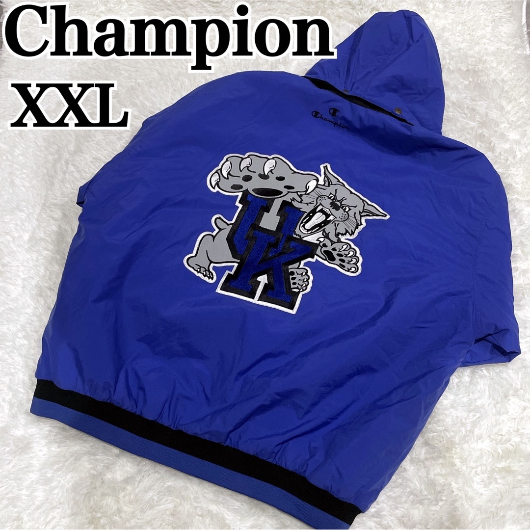 Champion(チャンピオン)の美品 Champion ケンタッキー ワイルドキャッツ 中綿入 ブルゾン XXL メンズのジャケット/アウター(ブルゾン)の商品写真