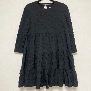 ザラ(ZARA)のZARA ザラ チュニック ワンピース ブラック S 美品(チュニック)