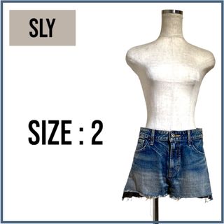 スライ(SLY)のSLY(スライ)ダメージショートパンツ(デニム/ジーンズ)