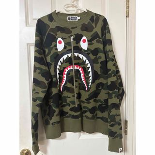 アベイシングエイプ(A BATHING APE)のA Bating Ape Camo Zip Shark Crewneck(スウェット)