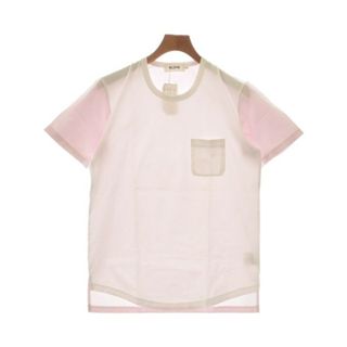 アロイ(ALOYE)のALOYE アロイ Tシャツ・カットソー M 白xピンク 【古着】【中古】(Tシャツ/カットソー(半袖/袖なし))