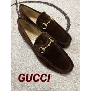 グッチ(Gucci)の✨️希少・極美品✨GUCCI グッチ ローファー スウェード  ブラウン(ドレス/ビジネス)