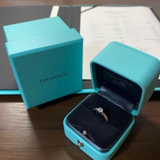 ティファニー(Tiffany & Co.)の【最終値下げ】ティファニー pt950 ダイヤリング 0.22ct G 9号(リング(指輪))