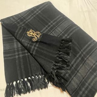 ラルフローレン(Ralph Lauren)のラルフローレン　黒　チェック　マフラー　ストール(マフラー/ショール)