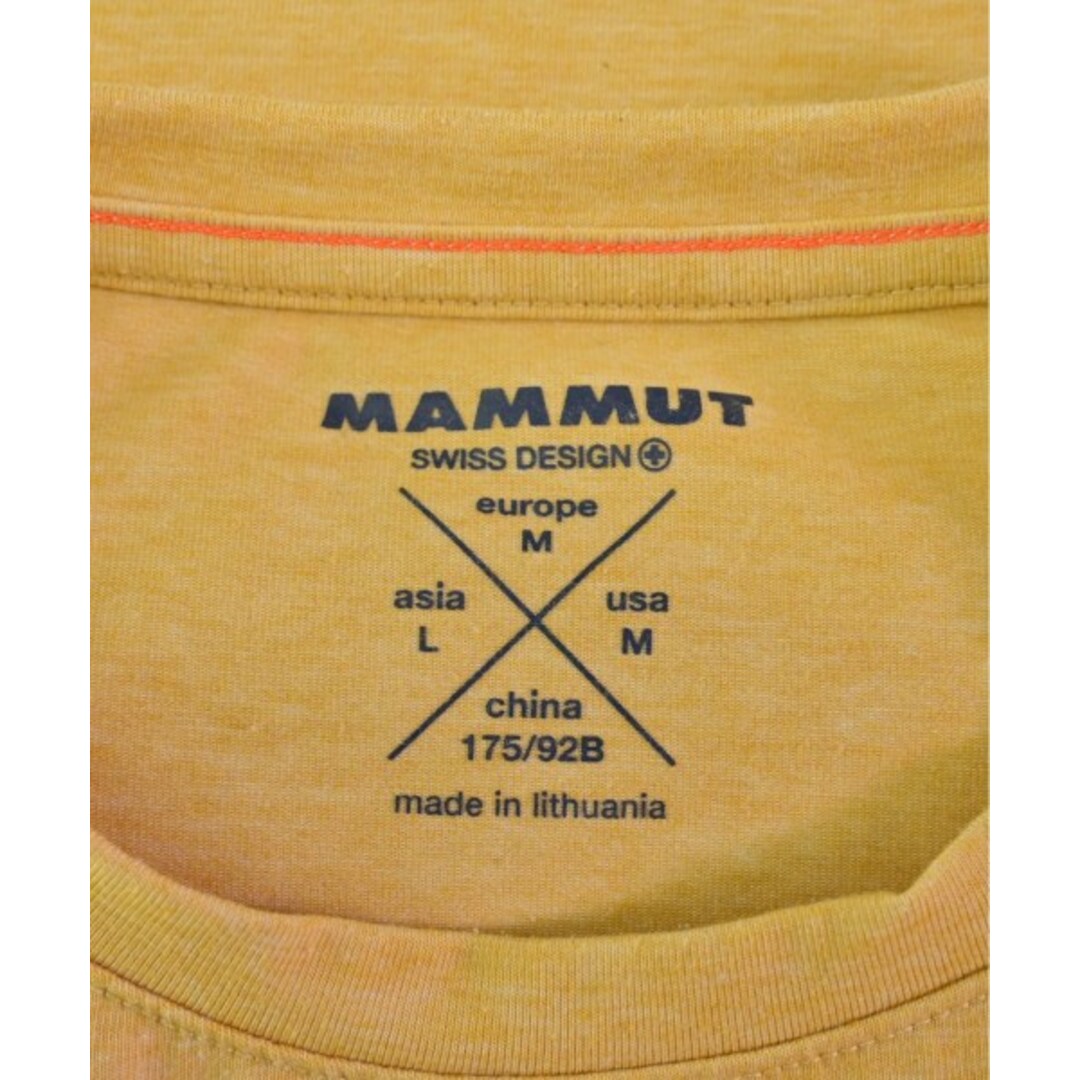 Mammut(マムート)のMAMMUT マムート Tシャツ・カットソー L 黄 【古着】【中古】 メンズのトップス(Tシャツ/カットソー(半袖/袖なし))の商品写真