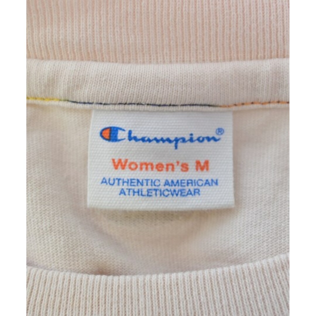 Champion(チャンピオン)のCHAMPION チャンピオン Tシャツ・カットソー M ピンクベージュ 【古着】【中古】 レディースのトップス(カットソー(半袖/袖なし))の商品写真