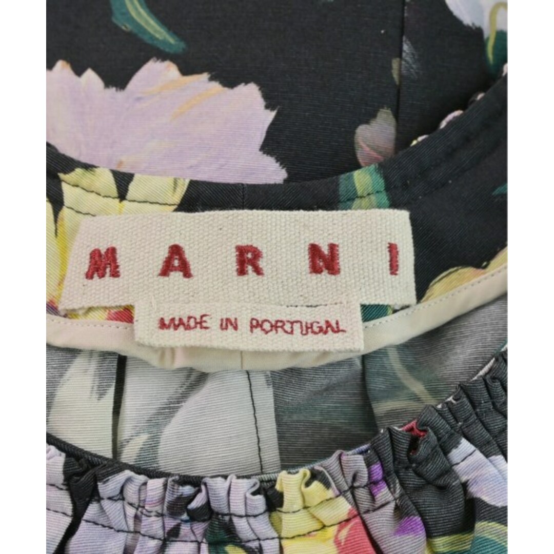 Marni(マルニ)のMARNI マルニ ブラウス 38(S位) 黒x黄x紫等(花柄) 【古着】【中古】 レディースのトップス(シャツ/ブラウス(長袖/七分))の商品写真