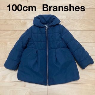 ブランシェス(Branshes)の100cm branshes ブランシェス コート ダウンコート 上着 紺色(コート)