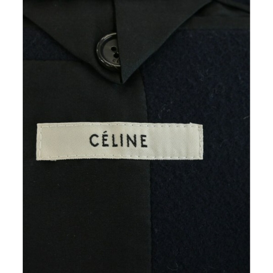 celine - CELINE セリーヌ チェスターコート 34(XXS位) 紺 【古着