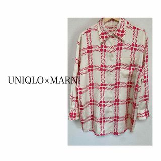 ユニクロ(UNIQLO)のUNIQLO MARNI マルニ オーバーサイズシャツ Mサイズ 長袖(シャツ/ブラウス(長袖/七分))