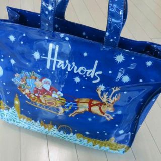 ハロッズ(Harrods)のハロッズ　トートバッグ　クリスマス　サンタクロース(トートバッグ)