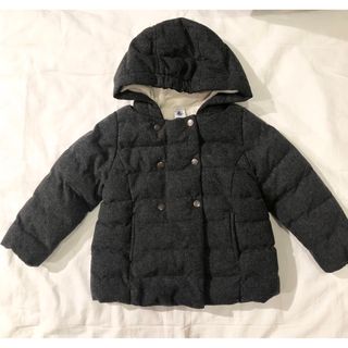 プチバトー(PETIT BATEAU)の《 mino様専用》PETIT BATEAU中綿入りフードコート3ans95cm(ジャケット/コート)