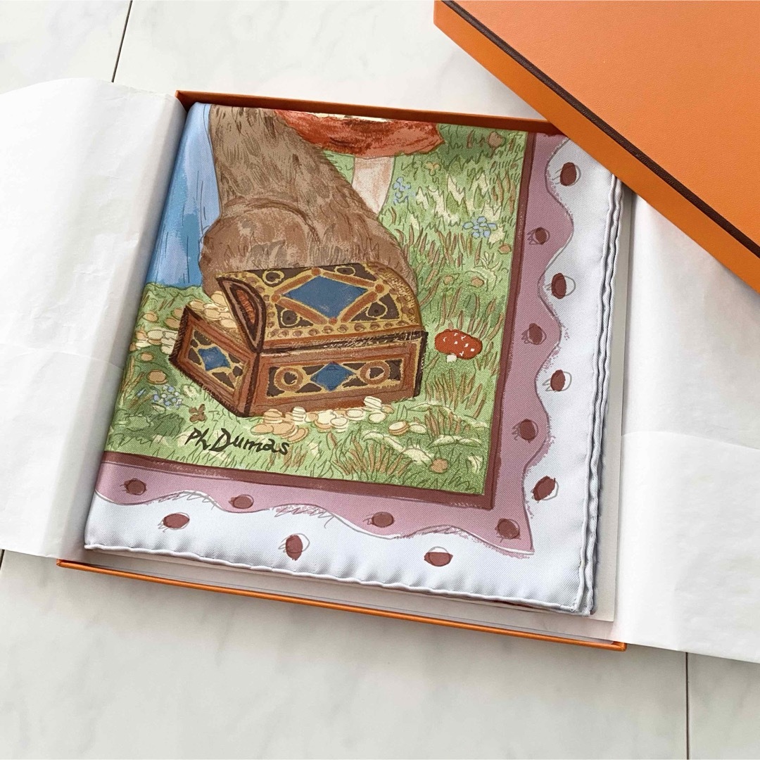 HERMES - エルメス スカーフ カレ90 エルメスのおとぎ話の通販 HERMES - エルメス スカーフ カレ90 エルメスのおとぎ話の通販
