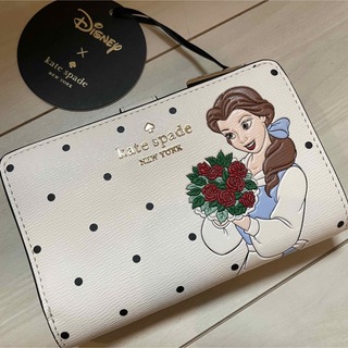 ケイトスペードニューヨーク(kate spade new york)のケイトスペード × ディズニー　美女と野獣　ベル　ドット柄 折り財布(財布)